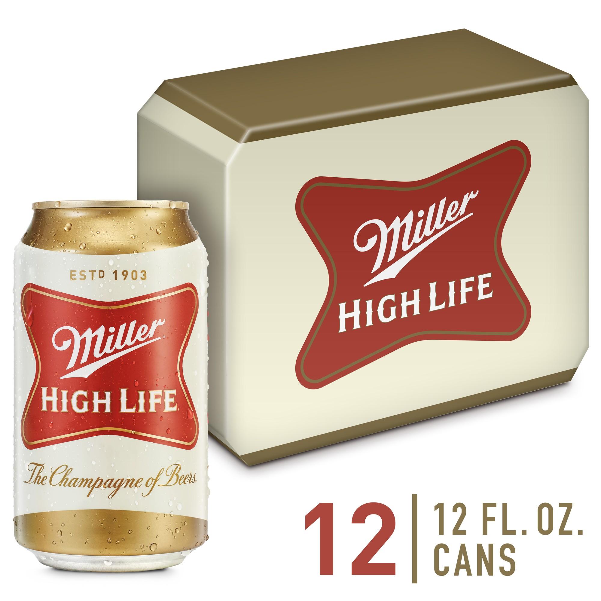 MILLER HIGH LIFE CANS