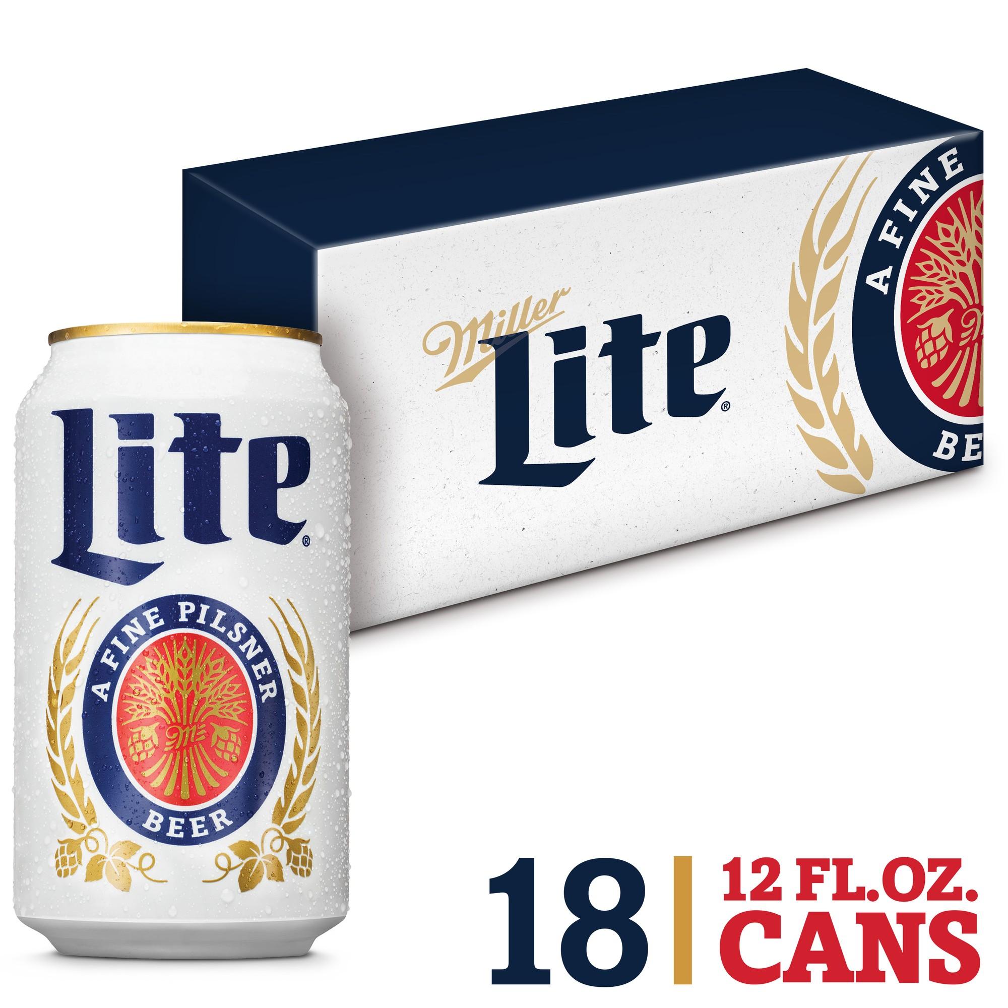 MILLER LITE 18-PK CANS