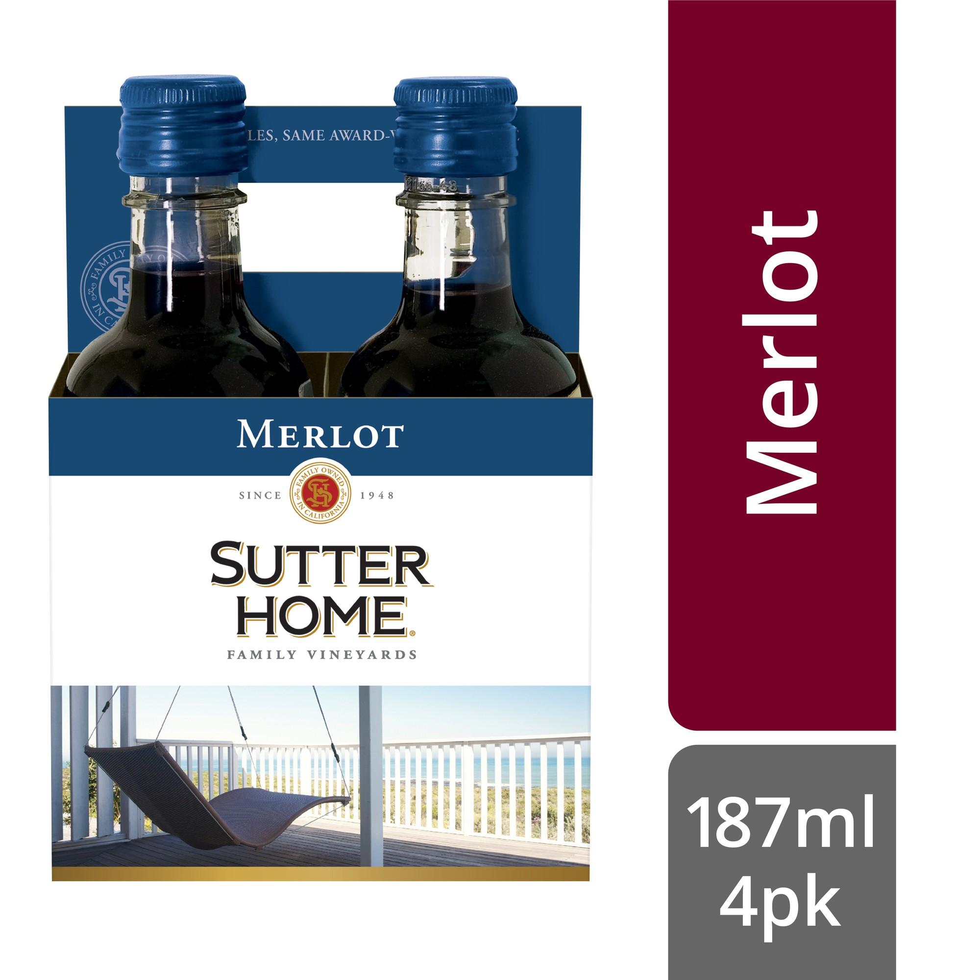 SUTTER HOME MERLOT 4PK