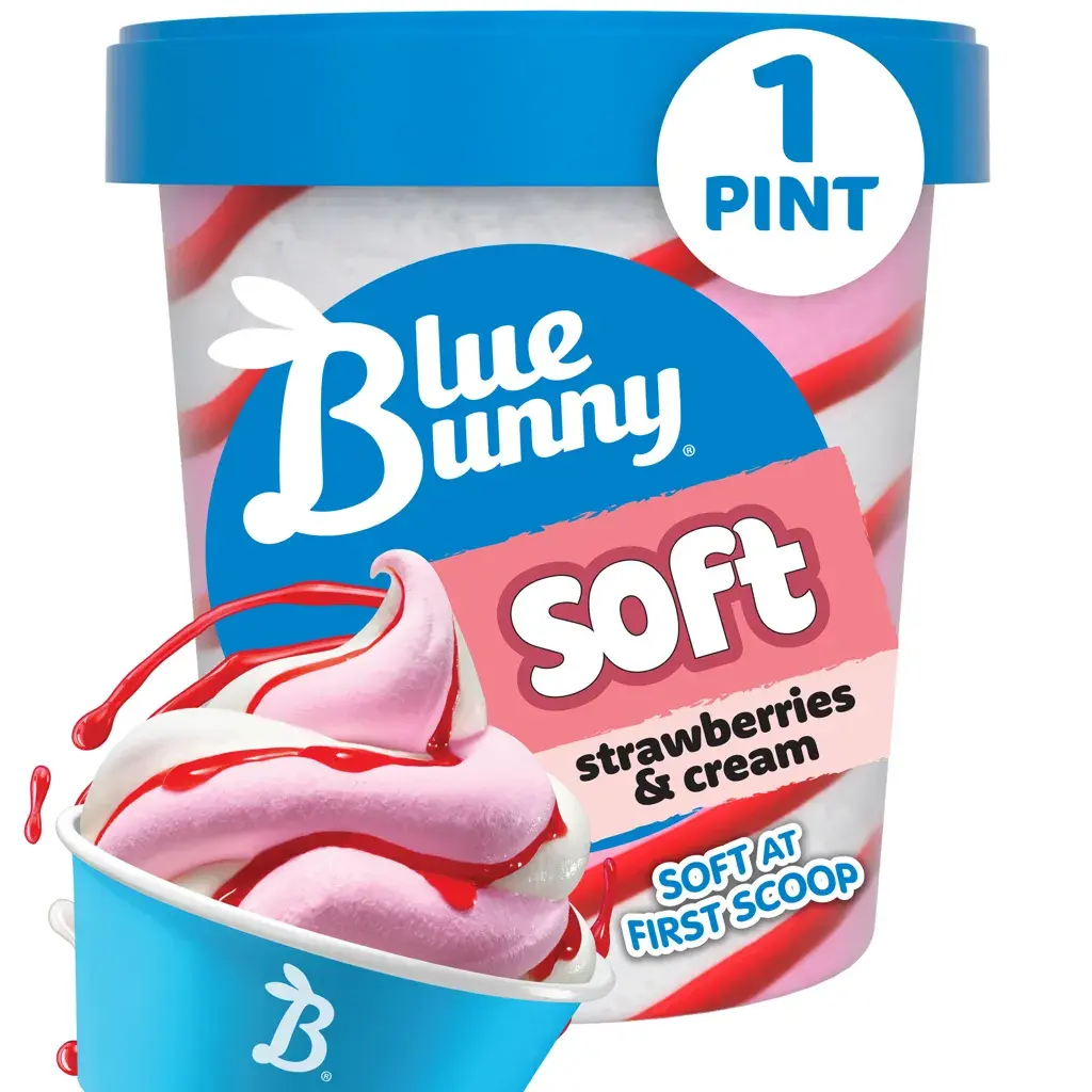 Blue Bunny Strawberries and Cream