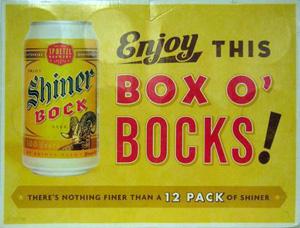 SHINER BOCK CANS